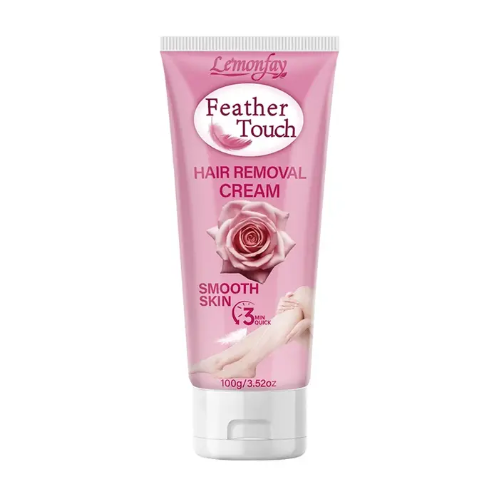 Crème dépilatoire Lemonfay Feather Touch, crème dépilatoire rapide en 3 minutes pour une peau lisse 