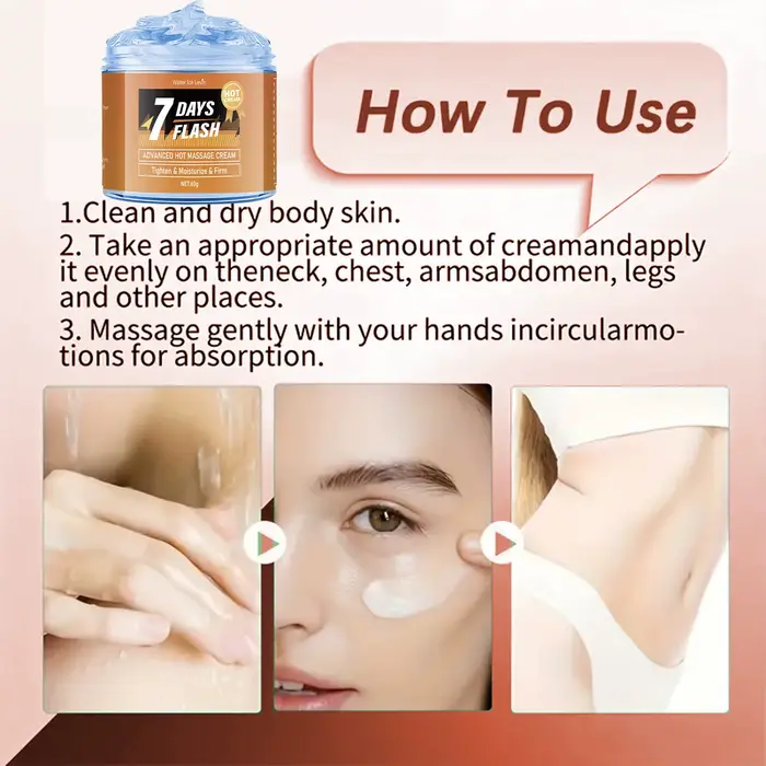 Crème de massage hydratante 60g – Serre-serrage et liftant