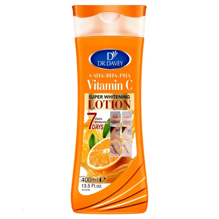 DR.DAVEY VITAMIN C body lotionGrande capacité400MLLotion corporelle hydratante et rafraîchissante Four Seasons