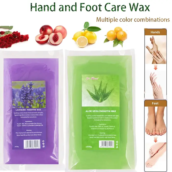 Cire de paraffine pour soins des mains et des pieds