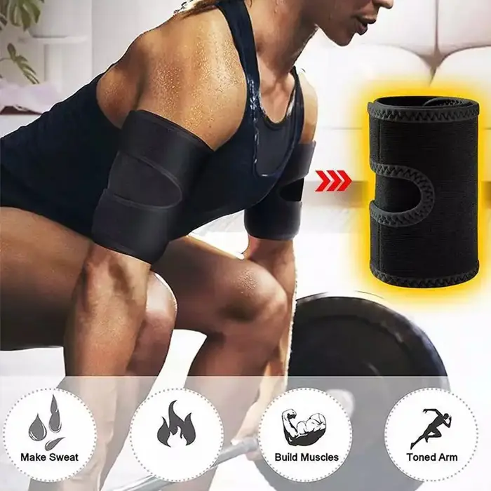 Coupe-bras Sauna bandes de sueur femmes bras plus mince formateur Anti Cellulite