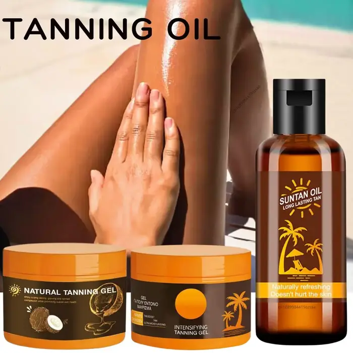 Huile de bronzage pour le corps