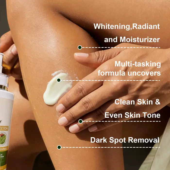 WK JALY Lotion pour le corps blanchissante Glow Booster, avec glutathion, élimine les taches foncées