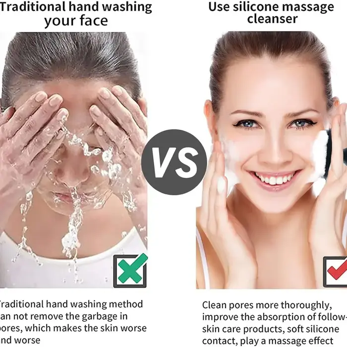 Épurateur de visage en Silicone pour hommes et femmes