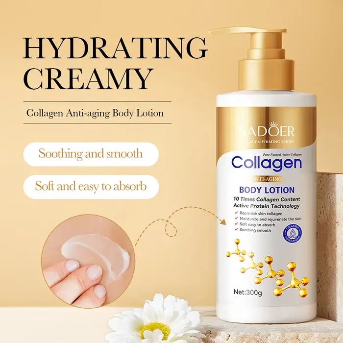 Lotion corporelle anti-âge au collagène 300g : hydrate