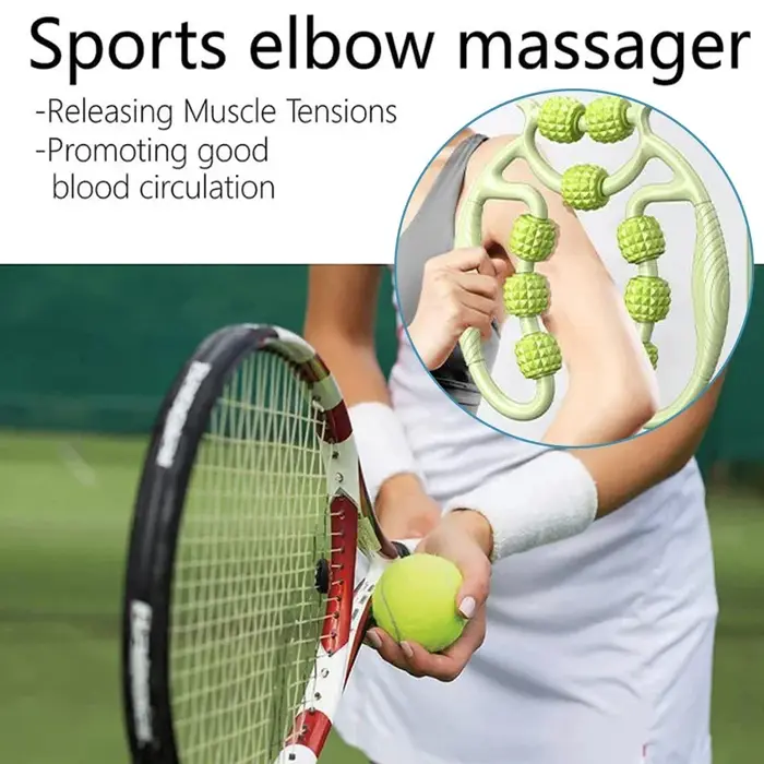 1 pièce Rouleau de massage musculaire à 9 roues pour soulager les douleurs musculaires