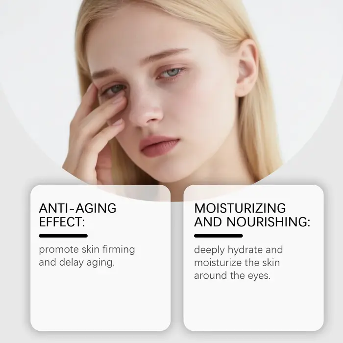 Crème pour les yeux Lifting raffermissant hydratant réduction des cernes ridules traitement de Massage lissant avec brosse soins quotidiens doux