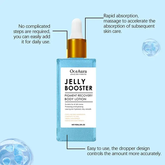 Lotion pour le corps de récupération de pigments de rehausseur de gelée sérum éclaircissant de Niacinamide