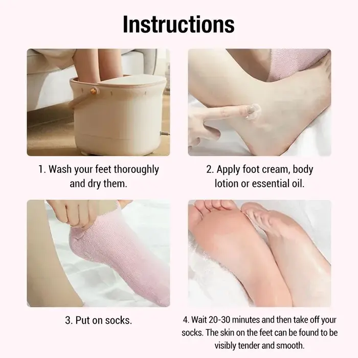 Chaussettes hydratantes en Silicone