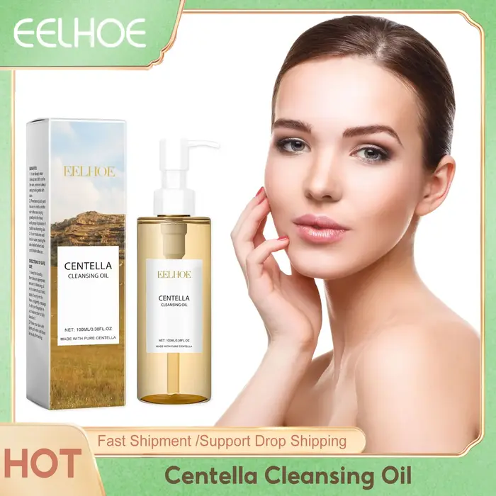 EELHOE huile nettoyante pour peau sensible contrôle de l'huile rétrécissement des Pores du visage adoucir