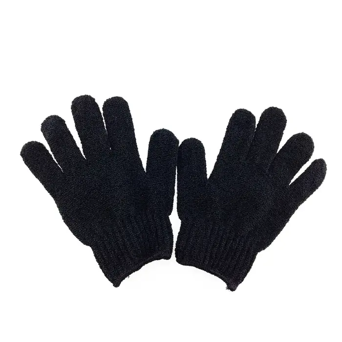 Paire de gants expensants pour le bain et la douche (noir)