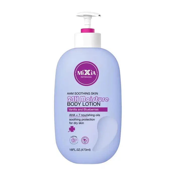 Lotion pour le corps au grenade vanille 24 heures d'humidité profonde légère et non grasse AHA produit de soin éclaircissant pour la peau 473 ml
