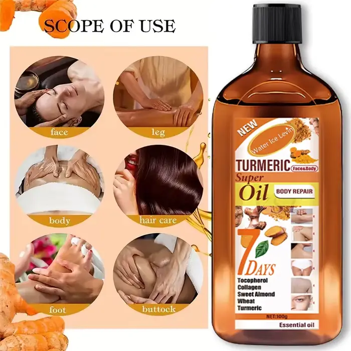 Huile de massage à l'huile essentielle de gingembre