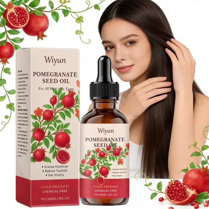 Huile de pépins de grenade pour les soins des cheveux et de la peau