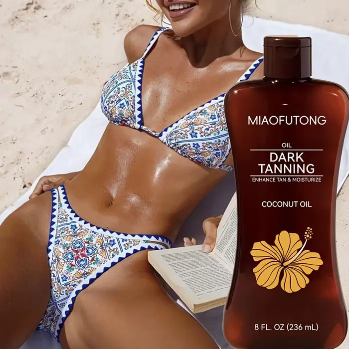 Huile Accélératrice de Bronzage à la Noix de Coco 236ml
