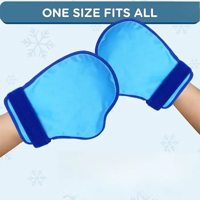 Packs de glace, gants, couvre-pieds, bonnets de glace, réutilisables, compresse froide pour brûlures