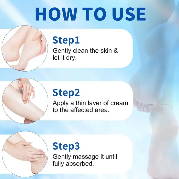 Crème hydratante pour les pieds à l'urée 40g – Répare les crevasses et les callosités des talons – Non grasse