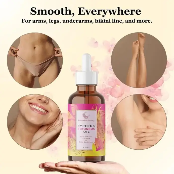 Huile de Cyperus Rotundus 60 ml - Formule douce pour les soins après épilation
