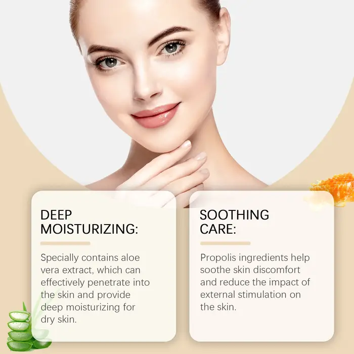 Crème hydratante à l'aloe vera et à la propolis