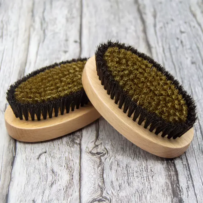 Brosse corporelle sèche en poils naturels et fil de cuivre