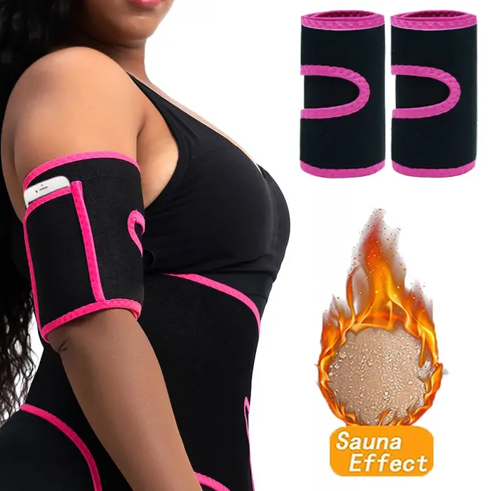 Coupe-bras Sauna bandes de sueur femmes bras plus mince formateur Anti Cellulite
