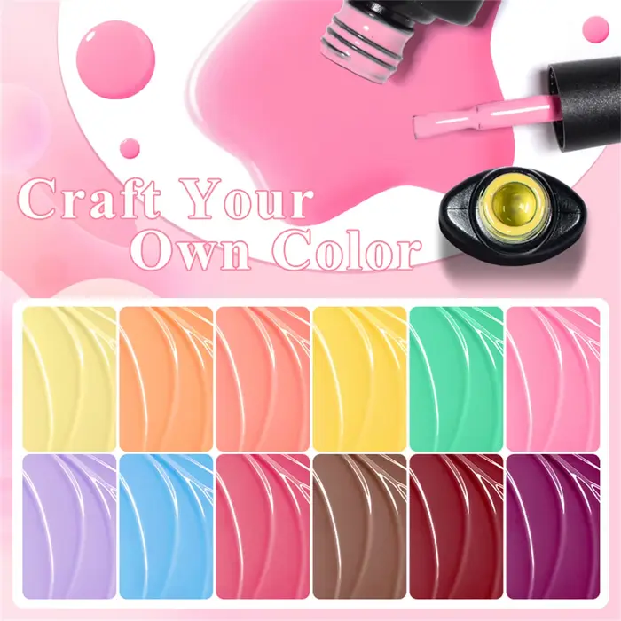 6 pièces Gel vernis à ongles ensemble HEMA gratuit rouge marron couleur Semi Permanent tremper UV Ge