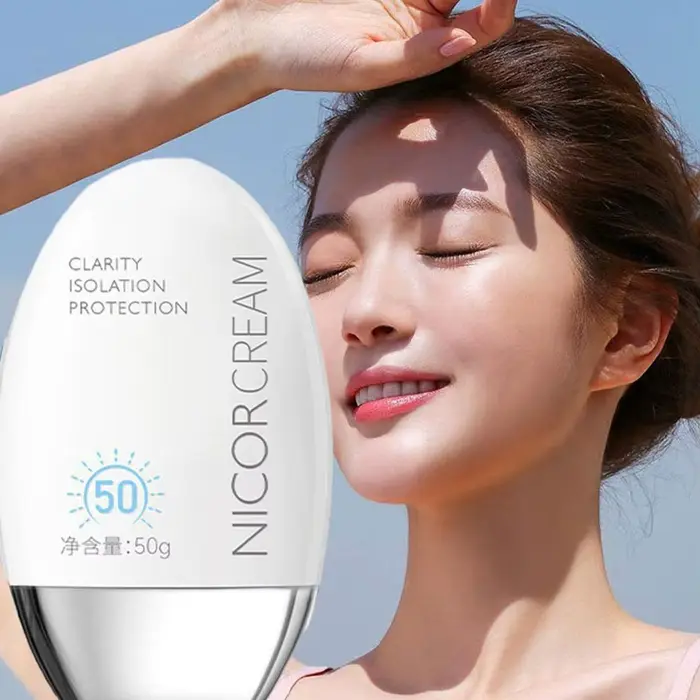 50ml imperméable à l'eau visage corps crème solaire