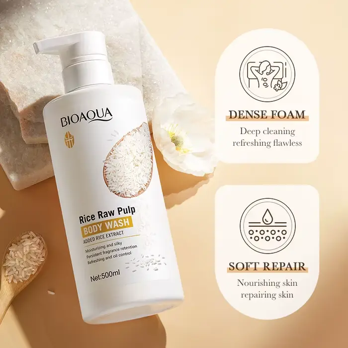 Gel douche au lait de riz