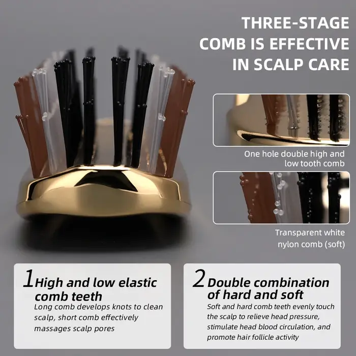 Peigne de Massage à coussin d'air fin
