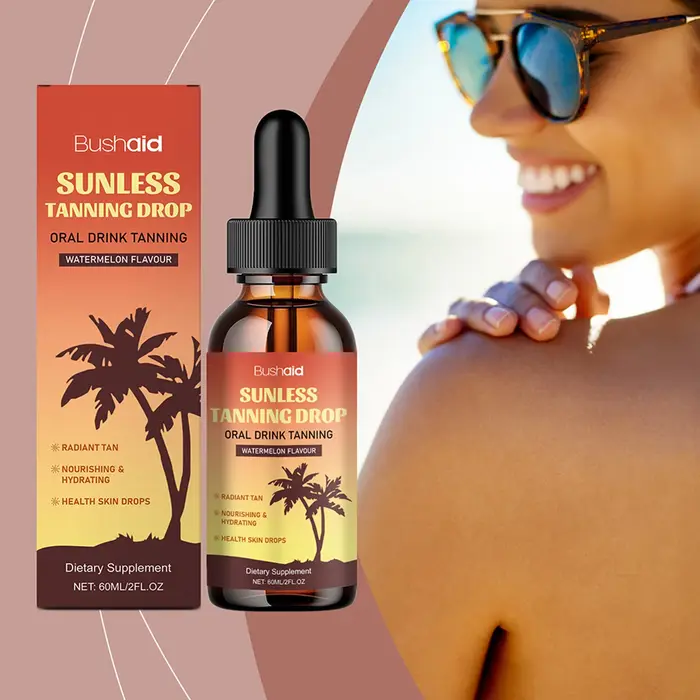 Gouttes de bronzage buccales sans soleil