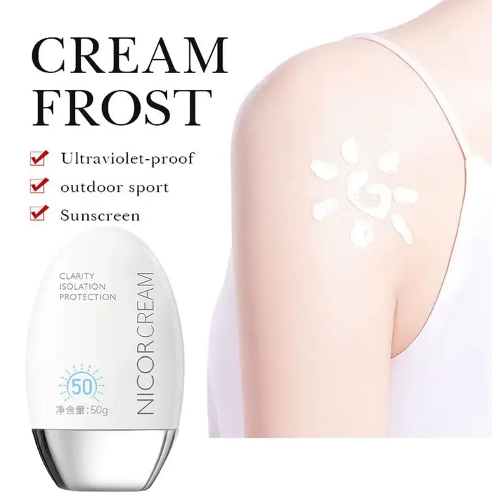 50ml imperméable à l'eau visage corps crème solaire
