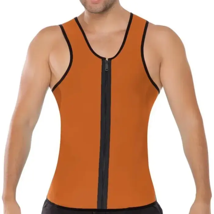Minceur hommes ventre plat gaine Sauna débardeur gilet sueur graisse brûlant corps Shaper perte de poids ventre contrôle taille formateur chemise