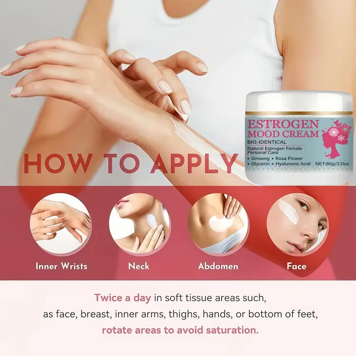 Crème bio-homologue à l'œstrogène