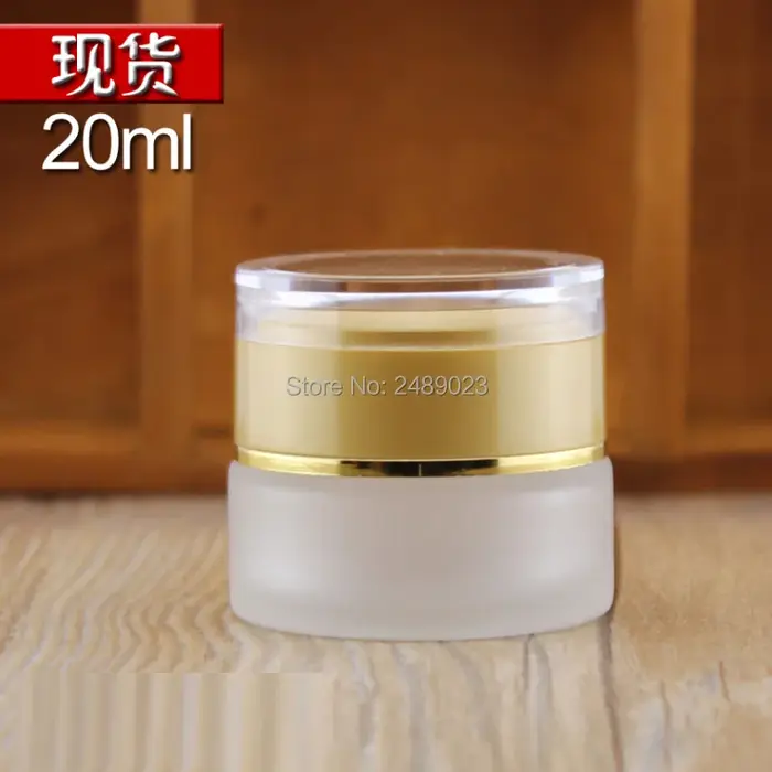 Pot cosmétique givré, 6 pièces