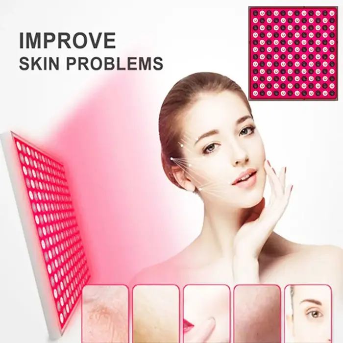 LED panneau rouge lumière visage anti-âge soins de la peau beauté 144
