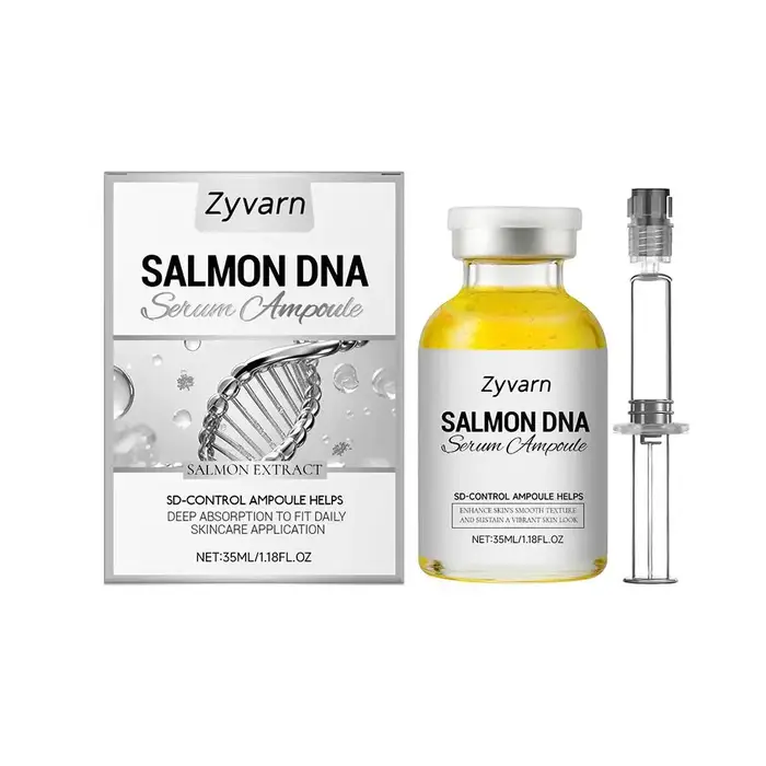 Sérum Ampoule au Saumon PDRN avec Collagène, Essence Éclatante, Nourrissant Doux, Hydratant, Sérum V