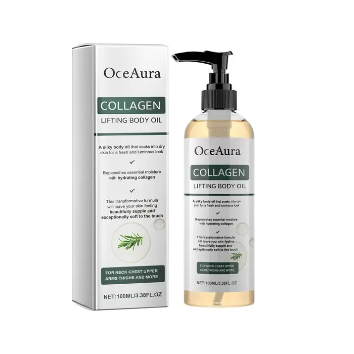 Huile de massage pour le corps au collagène OceAura, amélioration de l'élasticité de la peau, hydrat