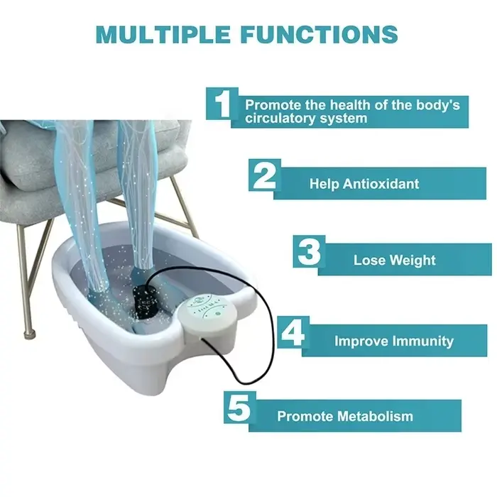 Machine de Massage ionique pour bain de pieds, détox, avec bassin, électrique, Spa, bain, masseur, n