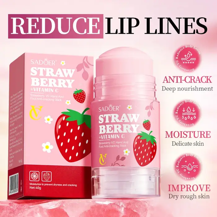 Stick hydratant pour les mains et les pieds à la fraise VC
