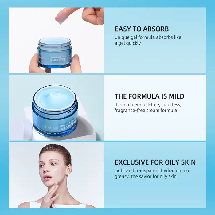 Hydro Boost Gel hydratant pour le visage à l'acide hyaluronique pour hydrater et lisse la peau extra sèche