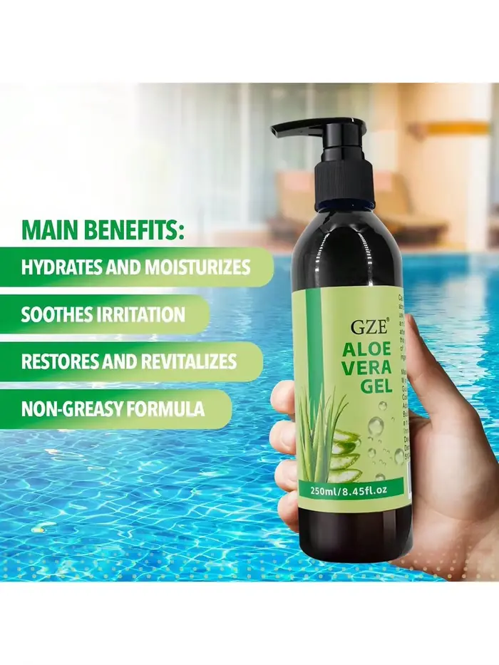 Le gel d'aloe vera GZE améliore la vitalité de la peau