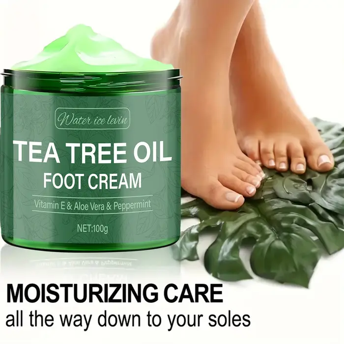 Crème pour les pieds à l'huile d'arbre à thé