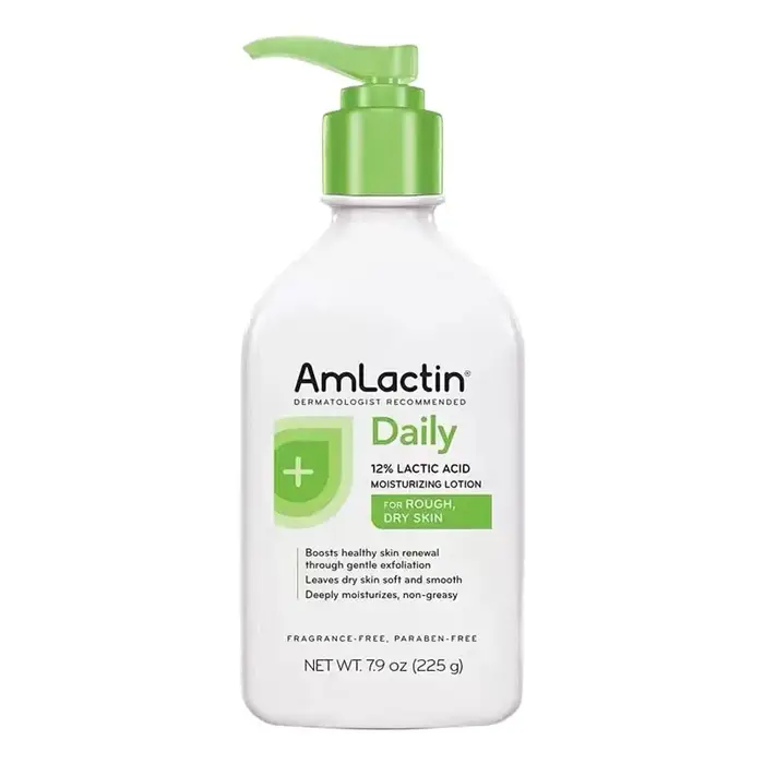 Lotion corporelle hydratante américaine AmLactin 225g – Répare, hydrate, soulage l'ichthyose, les de