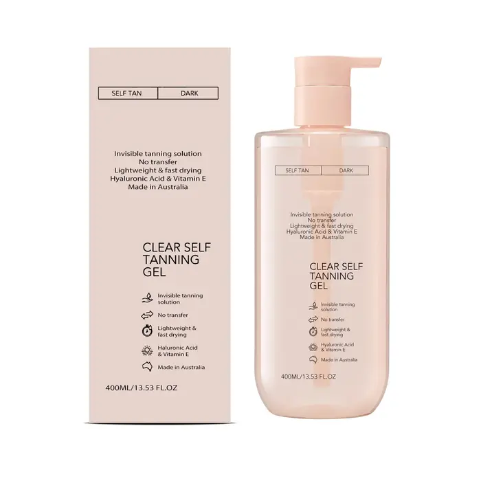 Gel autobronzant hydratant et raffermissant pour le corps et le visage, fini naturel bronze blé, non