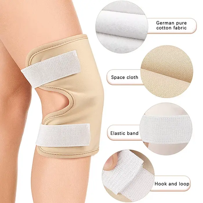 Pack d'huile de ricin réutilisable, articulations du genou et du coude, coussinets de compression d'