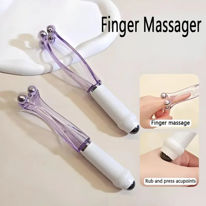 Rouleaux de massage portables pour points d'acupuncture des doigts et des mains