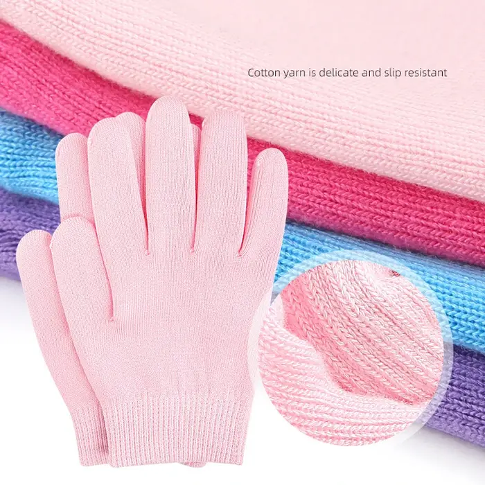 1 paire de chaussettes hydratantes multicolores à l'huile essentielle