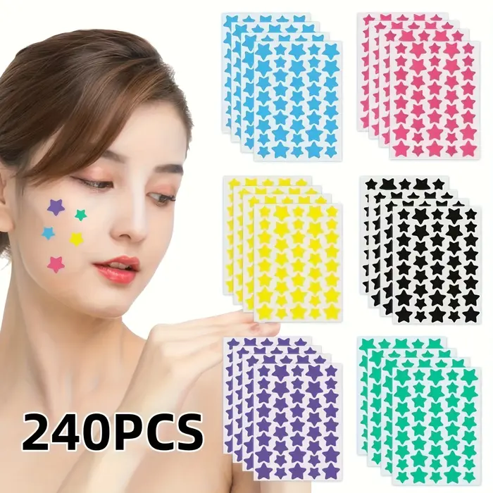 240 patchs hydrocolloïdes pour boutons Superstar – Jolie couverture en forme d'étoile