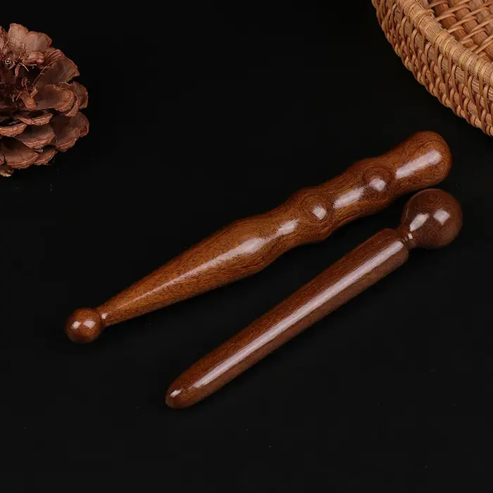 (HG) 1PC bois Spa bâton musculaire Cellulite tissus profonds Fascia Point de déclenchement libération auto pied corps