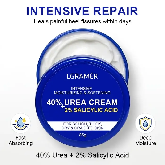 Crème pour les pieds à 40% d'urée + 2% d'acide salicylique